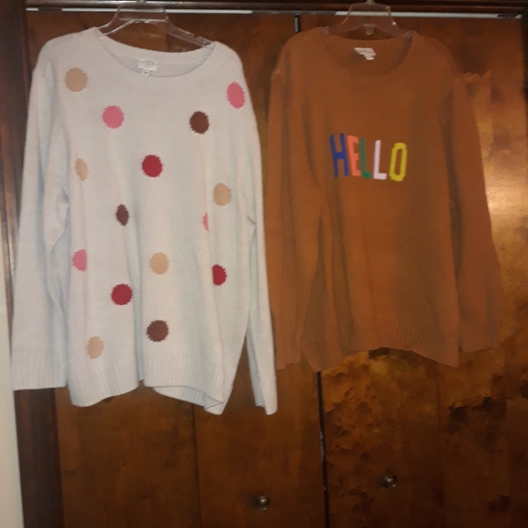 St. John's Bay Sweaters - Brand New set of two Women's 3X St. Johns Bay Sweaters